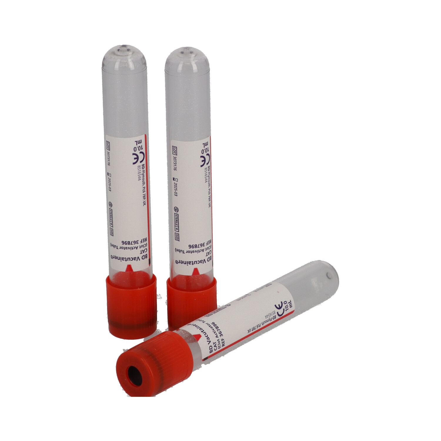 BD Vacutainer, Serum (clot activator), 10 ml, 100 pcs